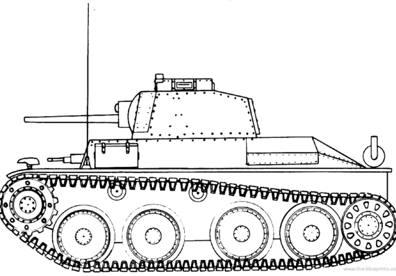 Tank Pz.Kpfw.38 [t] Skoda - drawings, dimensions, figures